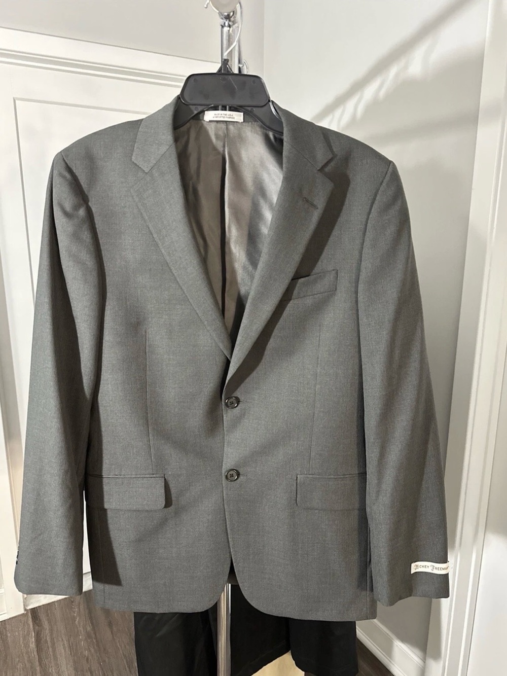 NWT Hickey Freeman Regular Fit Suit Jacket 38 Regular 100% Wool